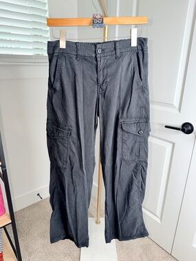 47. American Eagle Mid Rise Baggy Wide Leg